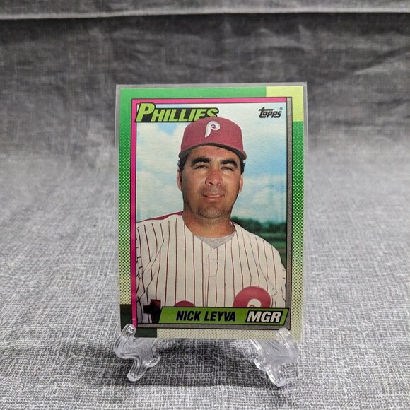 1990 Topps #489 Nick Leyva - Picture 1 of 2